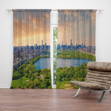 Závěs New York Central Park: 2ks 140x250cm