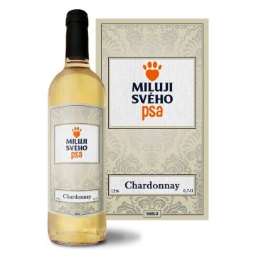 Biele víno Miluji svého psa: 0,75 l