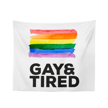 Deka GAY & TIRED: 150x120 cm