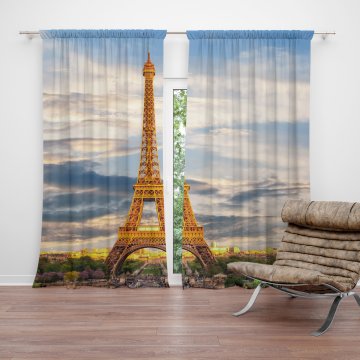 Závěs Eiffel Tower 3: 2ks 150x250cm