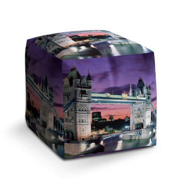 Taburet Tower Bridge: 40x40x40 cm