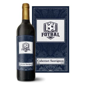 Červené víno Žiju pro fotbal: 0,75 l