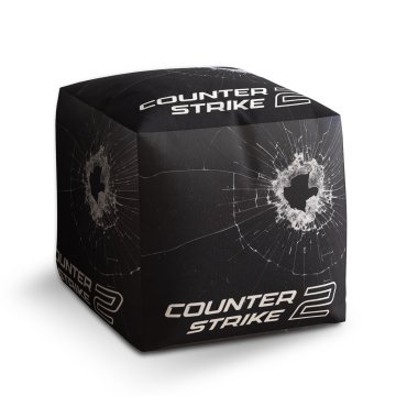 Taburet Cube Counter Strike 2 Průstřel: 40x40x40 cm