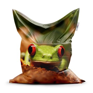 Sedací vak Zelená žaba