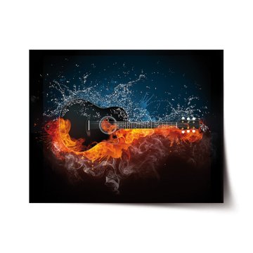Plakát Ohnivá gitara