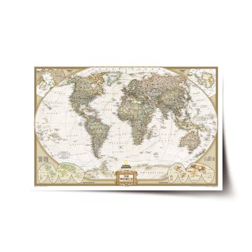 Plakát Mapa sveta