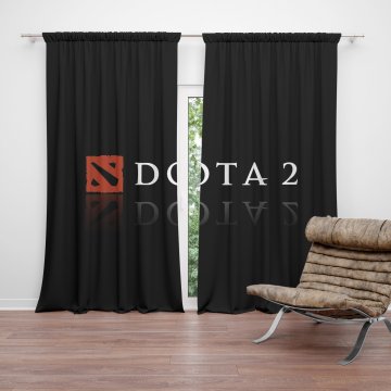 Závěs DOTA 2 Černá: 2ks 140x250cm