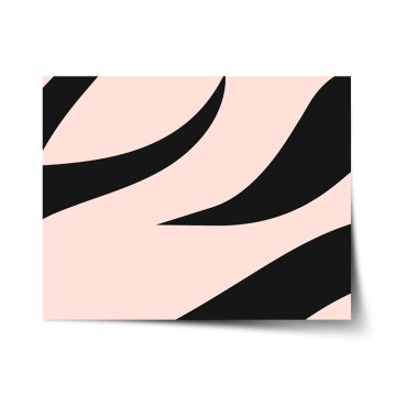 Plakát Růžový vzor zebry