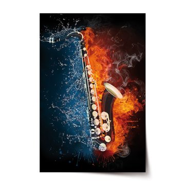 Plakát Ohnivý saxofón