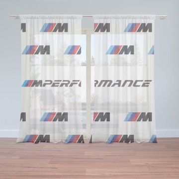 Záclony MPERFORMANCE bílý vzor: 2ks 150x250cm