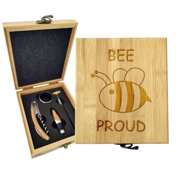 Dárková sada na víno Bee proud: 147×168×49 mm