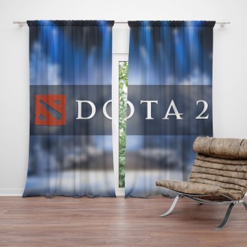 Závěs DOTA 2 Modrá: 2ks 140x250cm