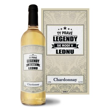 Biele víno Ty pravé legendy se rodí v lednu: 0,75 l