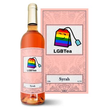 Růžové víno LGBT Tea: 0,75 l