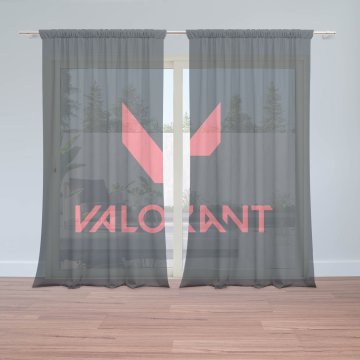 Záclony VALORANT Black: 2ks 150x250cm