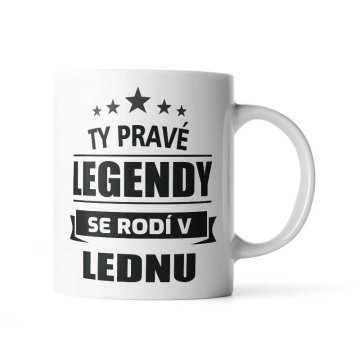 Hrnček Ty pravé legendy se rodí v lednu: 330 ml