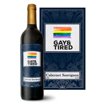 Červené víno GAY & TIRED: 0,75 l