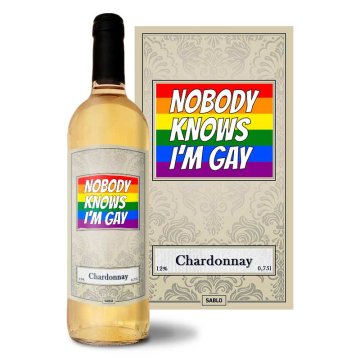 Bílé víno Nobody knows I'am gay: 0,75 l