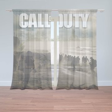 Záclony Call of Duty Normandie: 2ks 150x250cm