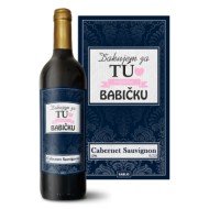 Červené víno Děkuji za tu nejlepší babičku: 0,75 l