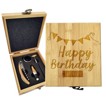 Darčeková sada na víno Happy Birthday to you: 147×168×49 mm