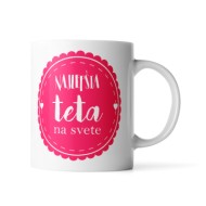 Hrnček Najlepšia teta na svete: 330 ml