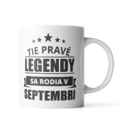 Hrnček Ty pravé legendy se rodí v září: 330 ml