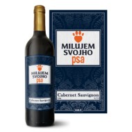 Červené víno Milujem svojho psa: 0,75 l