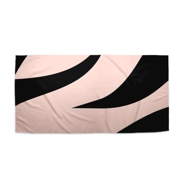Ručník Růžový vzor zebry
