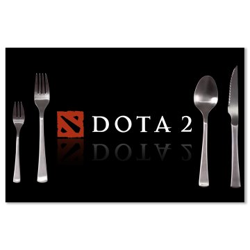 Prostírání DOTA 2 Černá: 40x30cm