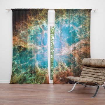 Závěs Vesmírná abstrakce: 2ks 150x250cm