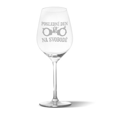 Pohár na víno Poslední den na svobodě: 49 cl