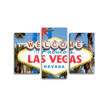 Obraz - 3-dílný Welcome to Las Vegas
