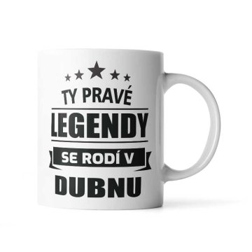 Hrnček Ty pravé legendy se rodí v dubnu: 330 ml